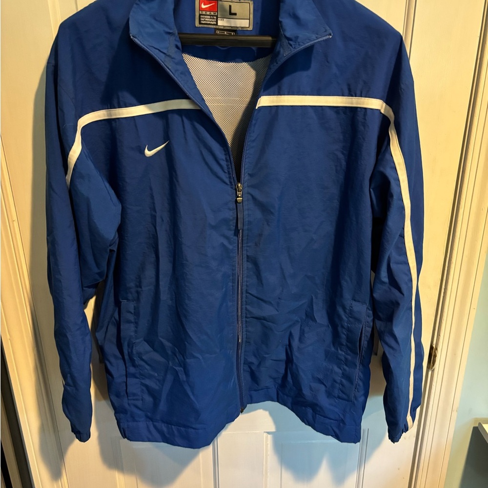 Nike Men's Royal Blue Windbreaker Jacket